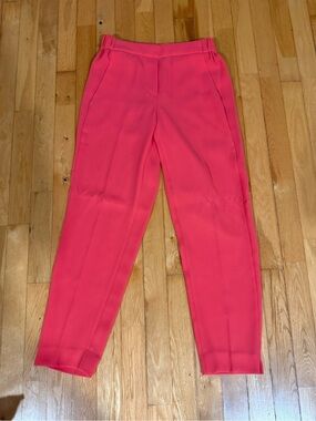 J Crew Hot Pink Easy Pull On Pants
